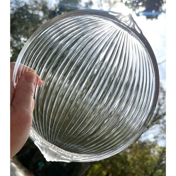 Vintage Mikasa neo Classic Glass Plate With Frosted & Ribbed Accents 7 in - Picture 7 of 11